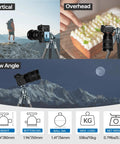 Low Profile 36mm CNC Aluminum Ball Head For Tripod And Monopod 360 Degree Panorama With Dual U Shaped Slots in use
