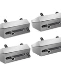 Image of Aluminum Clamp Set Of Four For Fixtures And Hold Downs, CNC Machined 6061 Aluminum, Three Inch Long Clamps, shown uninstalled.