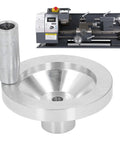 Mini Lathe Hand Wheel CNC Aluminum Alloy Hand Wheel With Handle For Internal Chamfered Hole and a compatible lathe setup