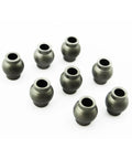 Hot Racing YEX160H Hard Anodized Aluminum 6.8mm Pivot Balls - Yeti XL, 8 pieces on white background
