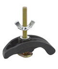 4 Pcs Arcuate Press Plate Clamp For CNC Engraving Machines And T Slot Router Tables high precision fixture shown with adjustable nut.