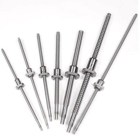 ✝️ C5 Ball Screw Machined 1605 BallScrew DFU1605 set with Double Ball Nut for CNC axis motion, anti-backlash setup, smoother linear travel