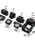 20mm Ballscrew Kit SFU2005 RM2005 components, including BK/BF15 Bearing End Supports and coupler for CNC machine setup