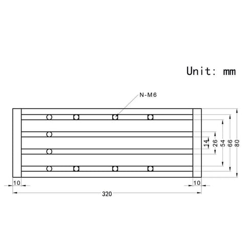 Technical diagram of 1PCS 200mm Length Effective Travel Dual Optical Axis Guide Ballscrew SFU1605 with NEMA23 Stepper Motor, CNC Router Parts and 3D Printer Actuator, showing measurements in millimeters.