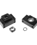 ✝️ 2pcs Ballscrew End Supports 1pcs BK10 Fixed Side + 1pcs BF10 for CNC Router Parts RM / SFU1204 Ballscrew 1204, carbon steel supports