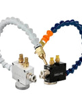 Coolant Lubrication Spray System For CNC Lathe Milling Drill Engraving Machines, 8mm Pipe Cooling, Dark Green Air Cylinder Tool