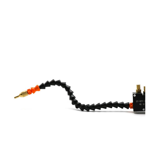 Pro Grade CNC Coolant Mist System For Lathe And Milling Tools Lubrication Spray Unit, featuring 8mm pipe and 320mm length, side view