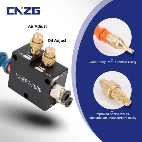 Coolant Mister For Milling Machines With Magnetic Base And 1.5m Hose CNC Lubrication Spray Pump Mini Mill Mist System