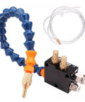 Mist Coolant Lubrication Spray System For CNC Machines with 360 Degree Adjustable Nozzle shown in durable POM plastic steel