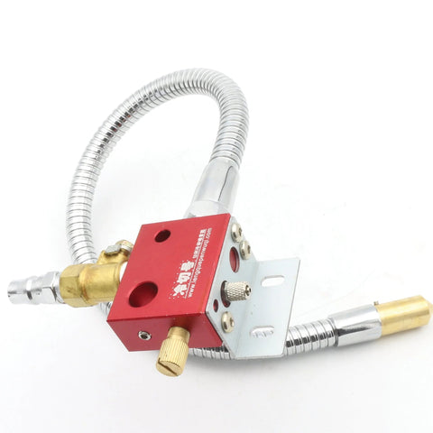 Pro Grade Cooling Mist Spray System For CNC Routers, Lathes, Milling Machines And Engraving Tools, metal hose kit, front view