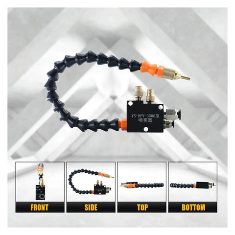 CNC Cooling Sprayer for Lathe Milling and Drilling Machines Mist Coolant Lubrication Spray System for 8mm Metal Pipe