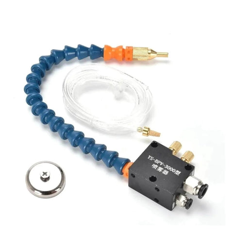 CNC Cooling Sprayer Mist For Lathe Milling Drill Engraving Machines, coolant lubrication spray with chip removal, 8mm pipe compatible