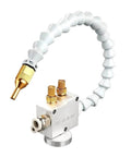 CNC Cooling Sprayer Mist for Lathe Milling and Drill Engraving Machines Lubrication And Coolant Spray, white and gold adjustable nozzle