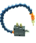 Versatile CNC Cooling Sprayer for Milling Lathe and Drilling Tools with Lubrication Spray Unit and Chip Removal, blue adjustable hose