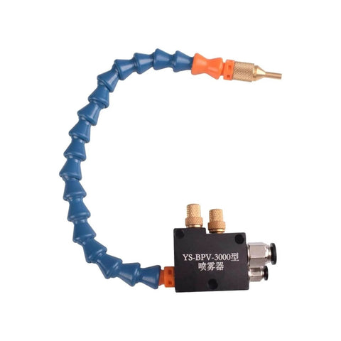 CNC Cooling Sprayer For Lathe Milling And Drilling Machines With Mist Coolant Lubrication System, flexible hose, and durable fittings
