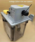 Side view of Pro Grade Electric Intermittent Lubrication Pump For CNC Machine Tools Lathe And Milling Machines Lubricator 220V 110V