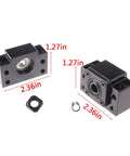 End Supports BK12 BF12 for Ball Screw CNC Parts SFU1605 RM1605 16mm 700mm showing dimensions and components