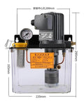 Grease Pump For Endrun Molding Machine 380V And 220V CNC Tool Lubrication Pump with gauge and clear tank, high pressure relief system.