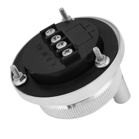 60mm Handwheel Manual Pulse Encoder with four terminals for CNC control systems, 5V rotary knob, metal and plastic construction, top view