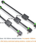 High Speed 400 MM 16 INCH Stroke Belt Drive Linear Guide Rail Motion Slide Actuator Module for CNC Linear Position Kit
