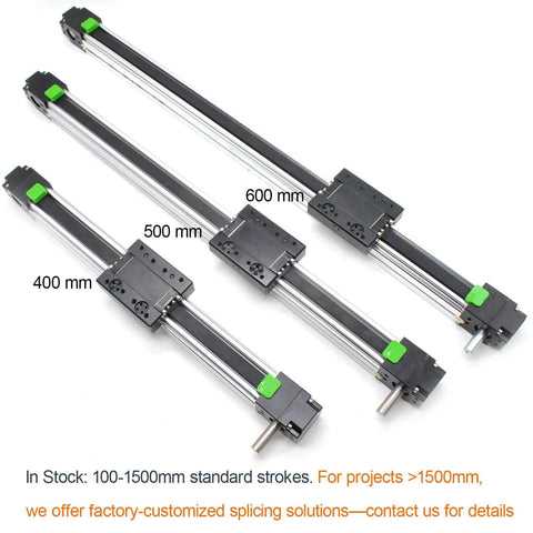High Speed 400 MM 16 INCH Stroke Belt Drive Linear Guide Rail Motion Slide Actuator Module for CNC Linear Position Kit