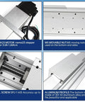 FBX100-100mm Heavy CNC Linear Actuator Kit featuring Nema23 motor, M5 nuts, SFU1605 ball screw, aluminum profile