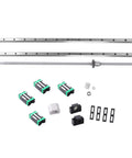 ✝️ 2 pcs hgr20-800mm linear rail 1pcs sfu1605 ballscrew bf12/bk12 blocks for cnc diy with 4 bearing blocks and accessories