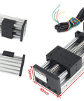 500mm /19.69" CNC Linear Stage Actuator Double Optical Axis 1605 Ball Screw Linear Slide Rail Guide with Nema23 Motor