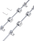 Two Pcs 20x1200mm Linear Shaft Optical Axis Kit With Four SK20 Linear Rail Supports And Four SCS20UU Slide Blocks For CNC Machines