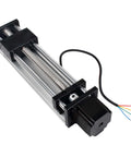 CNC Linear Stage Actuator, Double Optical Axis Linear Slide Rail 1204 Ball Screw CNC Linear Motion Rail Guide with Nema23 Stepper Motor for CNC Router Machine (200mm / 7.87").