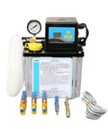 2L CNC Lubricant Pump Kit with fittings, 110V 220V AC, shown front view, automatic oil lubrication system for CNC machine tools