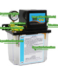 2L CNC Lubricant Pump Kit With Automatic Oil Lubrication System, showing clear reservoir and control panel, AC 110V and 220V power compatible.