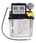 Automatic Lubricating Oil Pump For CNC Machinery With Electronic Display And 110V Alloy Gear Oiler Available In 1L Or 2L Capacity High Pressure Gauge For Precise Control Black Transparent Housing Delivers Continuous Oil Feed