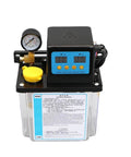 Automatic CNC Lubrication Pump System with 6mm fittings, digital display, 1L capacity, AC powered electric oil pump for CNC tools