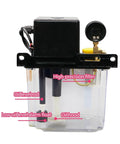 2L CNC Lubrication Pump Kit With Electromagnetic Automatic Oil Pump System For CNC Machines, clear reservoir, front view