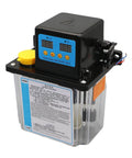 Automatic CNC Lubrication Pump System With 6mm Fittings, transparent reservoir, digital controls on top, 110V or 220V electric oil pump