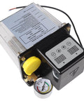Automatic Lubricating Oil Pump For CNC Machinery with electronic display, transparent housing, high pressure gauge, 1L or 2L capacity