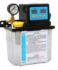 Automatic CNC Lubrication Pump System Kit For Lathe And CNC Machine Tools showing digital display and pressure gauge.