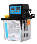 Plug And Play Ready CNC Lubrication Pump System, 1L capacity, electromagnetic automatic oil pump for CNC engravers, side view