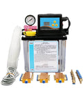 2L CNC Lubrication Pump Kit With Electromagnetic Automatic Lube System, shown with reservoir, gauge, and fittings for CNC tools.