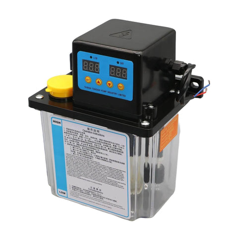 Lubrication Pump System Pro Grade, 1L Capacity, 6mm Fittings, Automatic Electric Lubrication Oil Pump for CNC Machine Tool