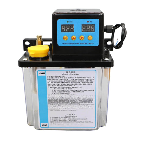 Pro Grade CNC Lubrication Pump System 1L 2L Automatic Electric Oil Pump For CNC Machine Tools AC110V Or AC220V with gauge