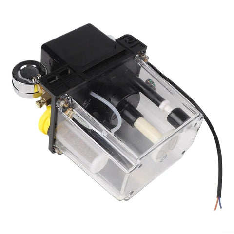 Heavy Duty Automatic Lubrication Pump for CNC Machines with Alloy Gear Electromagnetic Drive, 110V, Transparent Housing