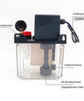 Electric Pump For CNC Lathe And Machine Tools Lubrication Pro Grade Automatic Oil Pump Electromagnetic Pump showing parts labeled