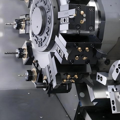Lathes with Five Piece 12mm Brass Ball CNC Nozzles With Slanted Hole for Oil Cooling in jewelry and milling machines.