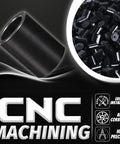 Four Piece Door Lock Lift Striker Bushings Set Seven Eighths Inch Size With Half Inch Inner Diameter And Eleven Sixteenths Inch Outer Diameter For Tailgate Liftgate Use Fits Ford F150 F250 F350 Bronco Mustang 1980 1996 1983 1993 with CNC machining and anti-corrosion features.