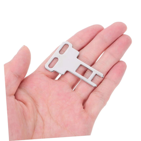 Person holding CNC Mill Safety Actuating Key For Industrial Door Locking And Machine Mechanism With Light Switch Lock And Panel Key Switch