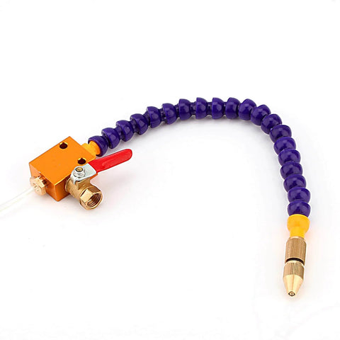 Efficient Mist Coolant Lubrication Spray System for CNC Machines with adjustable hose for lathe mill drill engraving