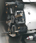 CNC machine with Brass Ball CNC Nozzle 12mm Diameter, 27mm Length for high-pressure cooling, visible in tool assembly