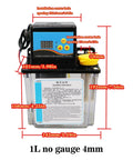 CNC Oil Lubrication Pump System 1L 2L Capacity With 4mm 6mm Fittings, Automatic Electric Lubrication Pump For CNC Machines, front view